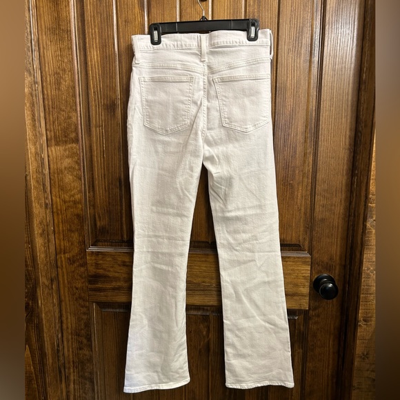 White flare leg J Crew Jeans, high rise - Picture 3 of 3